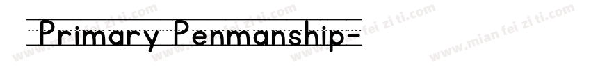 KG Primary Penmanship字体转换